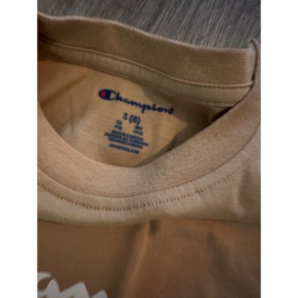 Champion Tan Short sleeve t-shirt size youth small (8) - Picture 2 of 3